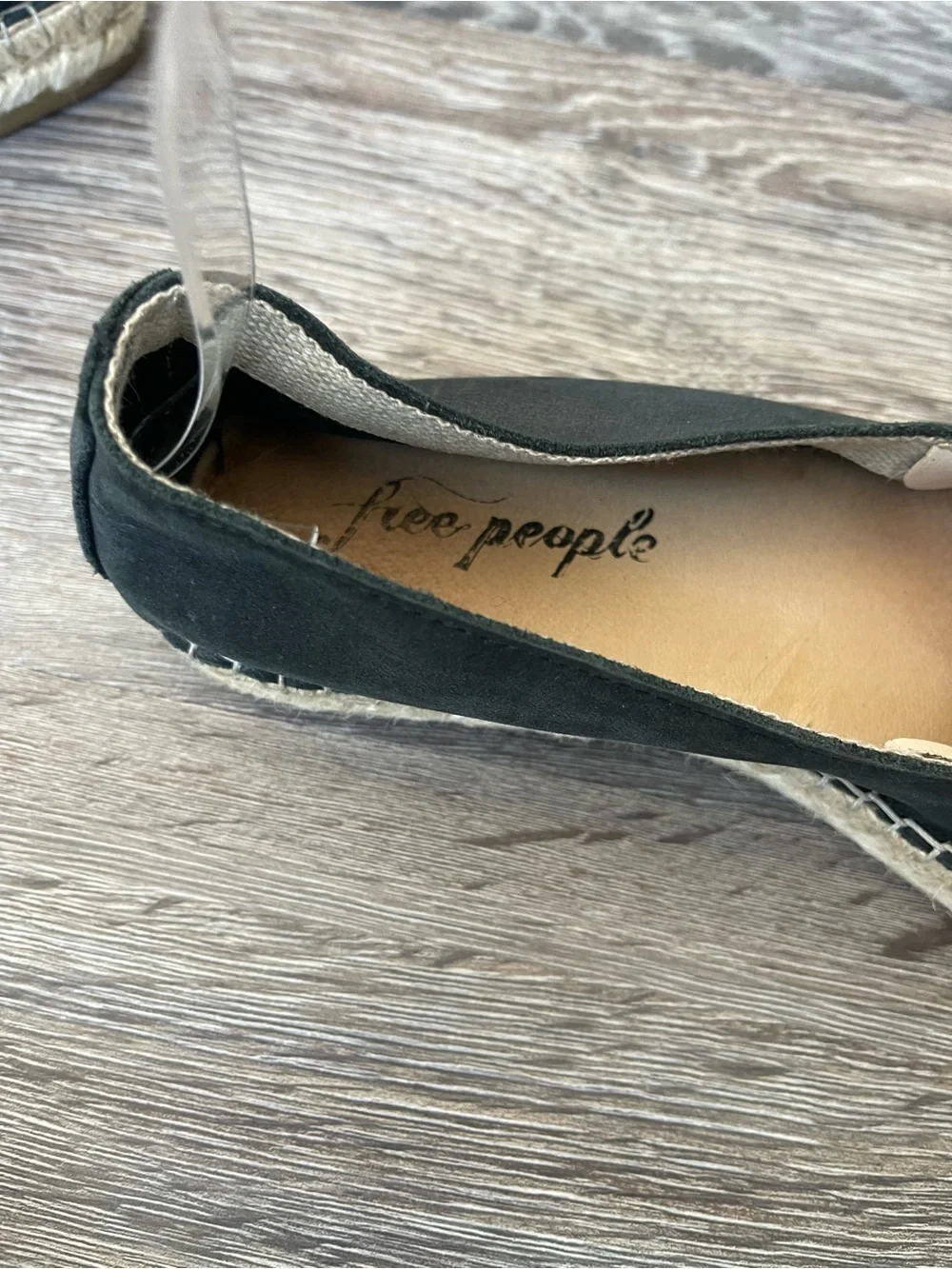 Free People | Black Laurel Canyon Flat Espadrille Loafer Sandals Size 37 - Picture 6 of 9